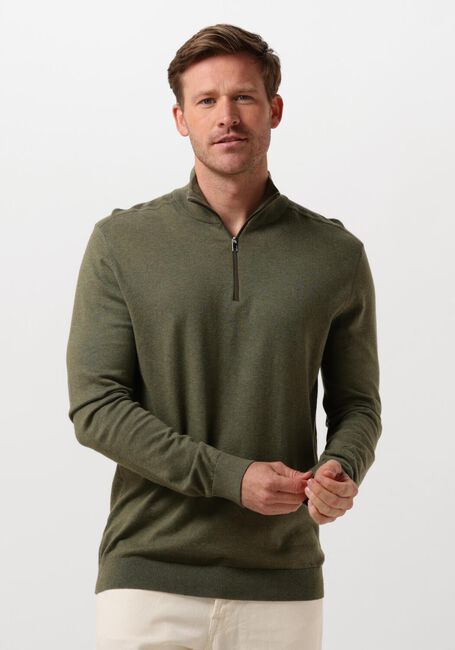 SELECTED HOMME Pull SLHBERG HALF ZIP CARDIGAN NOOS en vert - large