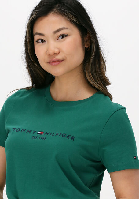 TOMMY HILFIGER T-shirt REGULAR HILFIGER C-NK TEE SS en vert - large