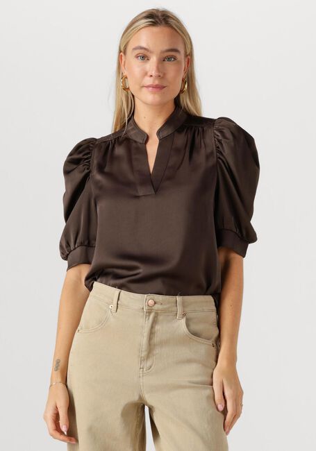 NEO NOIR ROELLA HEAVY SATEEN BLOUSE Blouses en marron - large