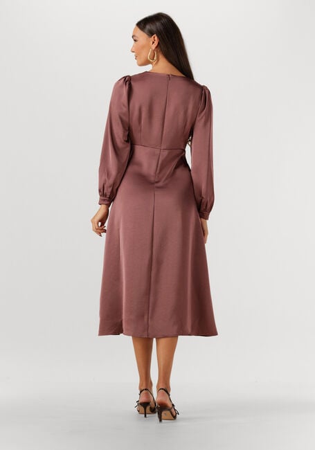 NEO NOIR Robe midi RIMINI HEAVY SATEEN DRESS en taupe - large