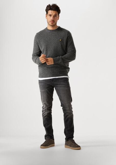 LYLE & SCOTT Pull LAMBSWOOL BLEND CREW NECK JUMPER Gris foncé - large