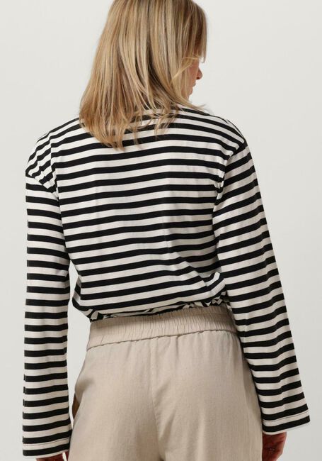 MODSTRÖM HELLENMD LS STRIPE T-SHIRT Hauts & T-shirts en noir - large