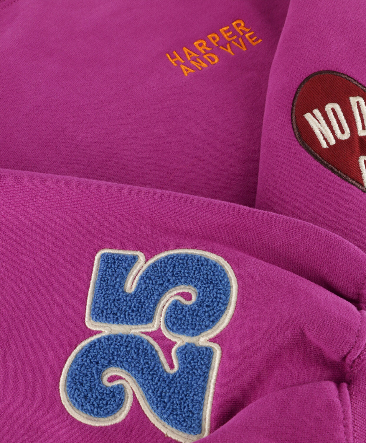 Paarse HARPER & YVE Sweater PATCH-SW - large