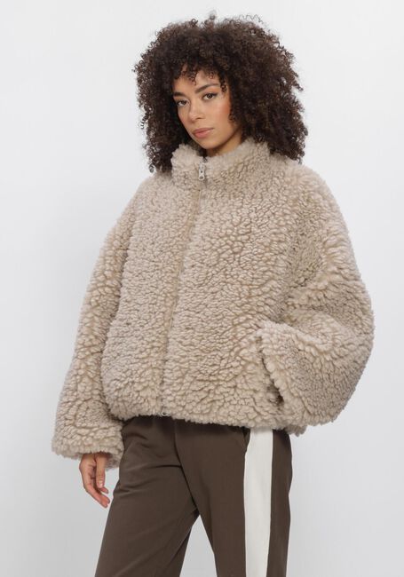 PENN & INK Manteau Teddy W26C384 en beige - large