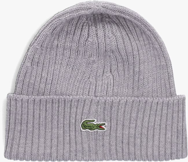 Grijze LACOSTE Muts RB0001 KNITTED CAP - large