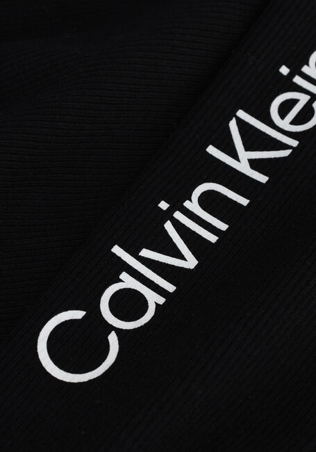 Zwarte CALVIN KLEIN Tops & T-shirts ZIP UP RIB LS TOP - large