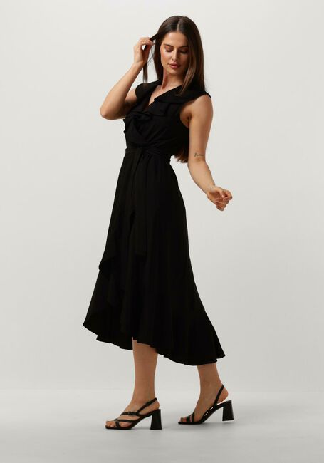 ACCESS Robe midi SLEEVELESS DRESS WITH RUFFLES en noir - large