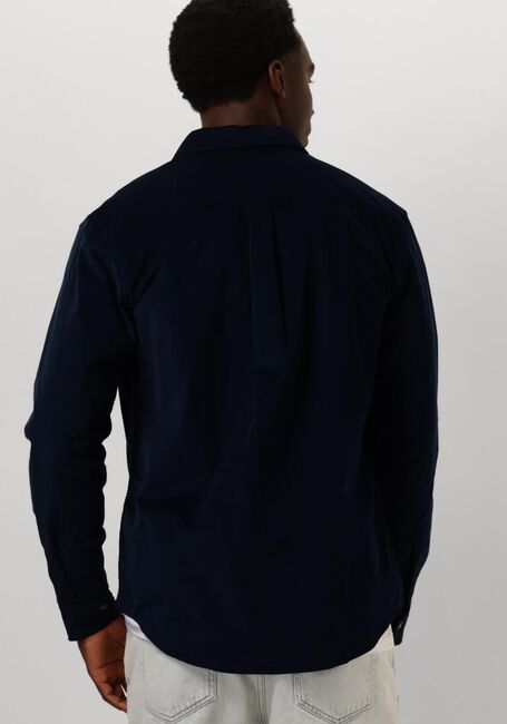 Donkerblauwe ANERKJENDT Casual overhemd AKLEIF SOLID CORD SHIRT - large