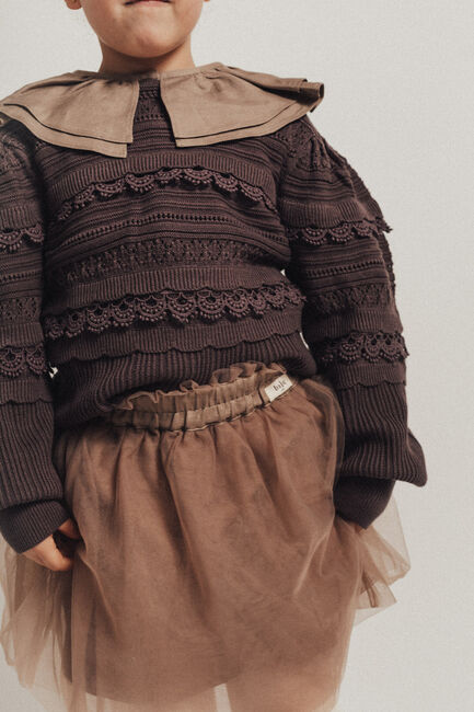 BAJE STUDIO Pull NINE Bordeaux - large