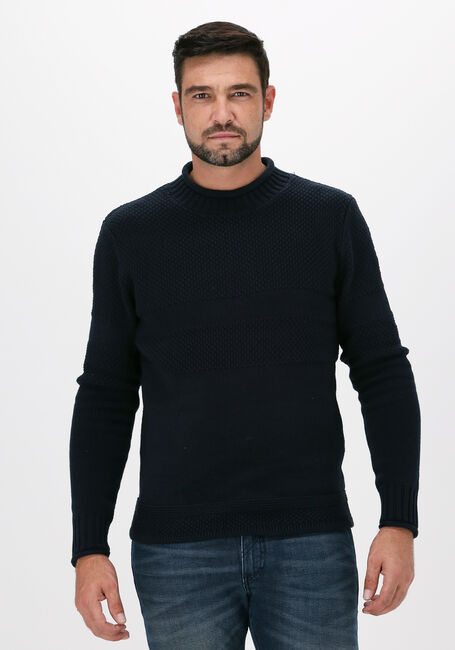 Blauwe SELECTED HOMME Trui SLHMALIK LS KNIT ROLL HIGHNECK - large