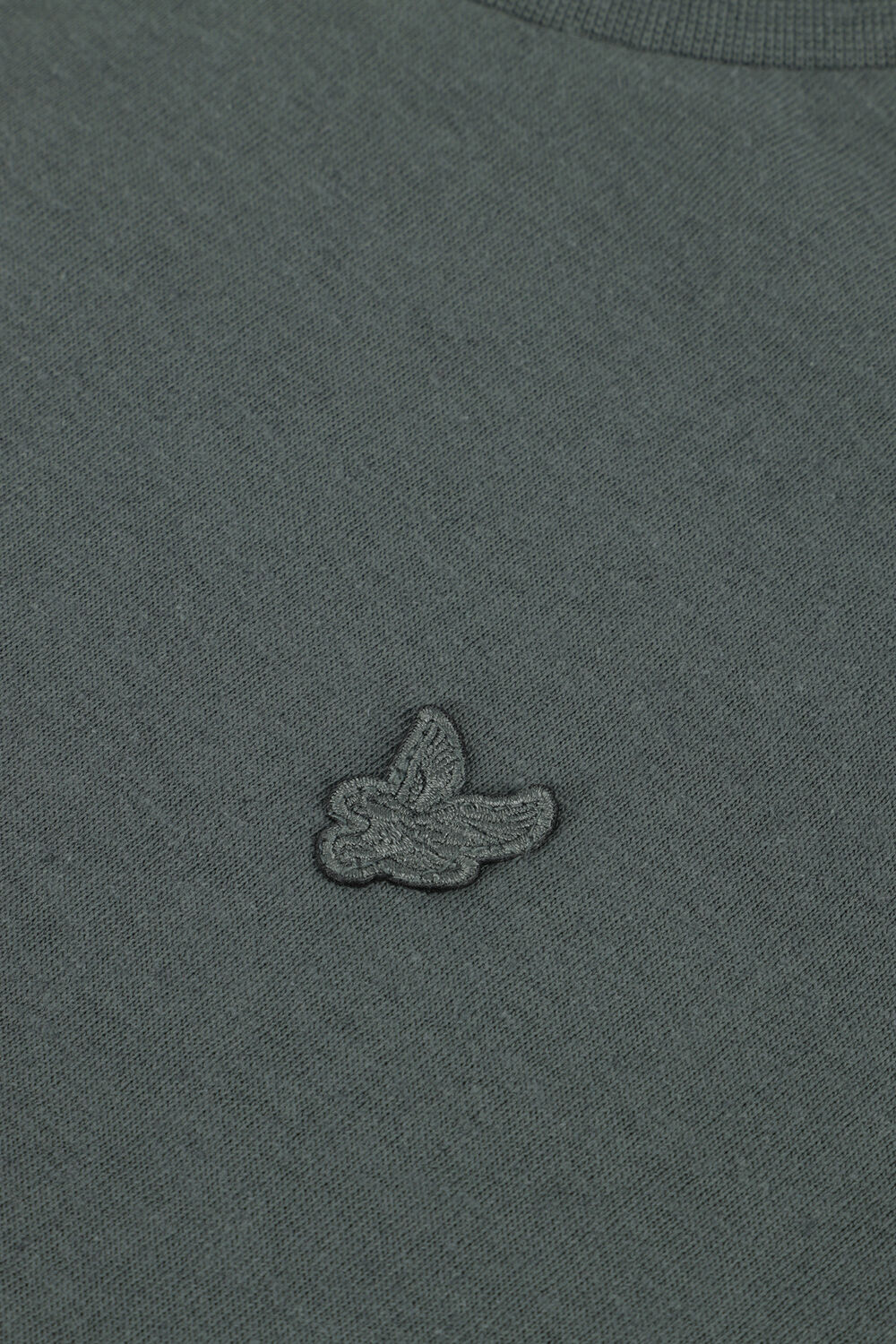 Groene LYLE & SCOTT T-shirt LINEN POLO SHIRT - large