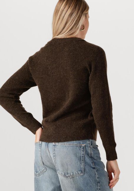 Bruine SELECTED FEMME Trui SLFLULU LS KNIT O-NECK - large