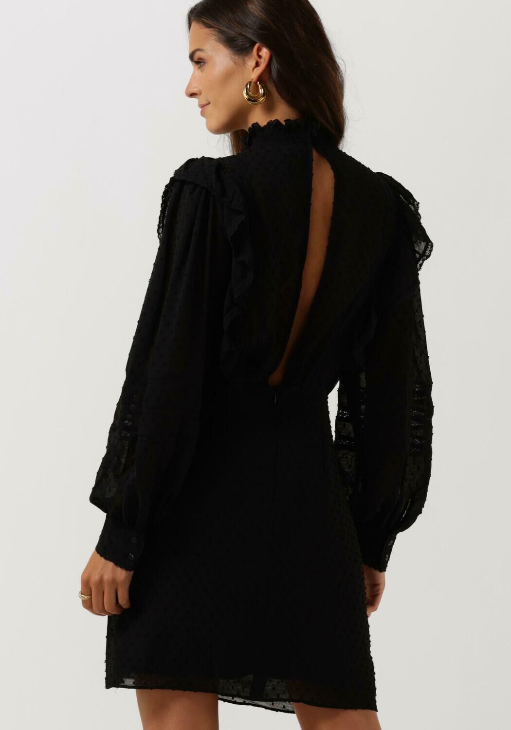 SUNCOO Mini robe CARMEN en noir Omoda