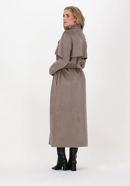JANSEN AMSTERDAM Manteau COAT LONG en taupe - large