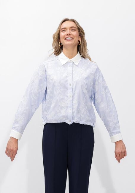 Blauwe NUKUS  MEAVE BLOUSE EMBROIDERY - large