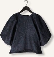 BY-BAR ZASU JAQUARD BLOUSE Blouses Bleu foncé BY-BAR ZASU JAQUARD BLOUSE Blouses Bleu foncé - medium