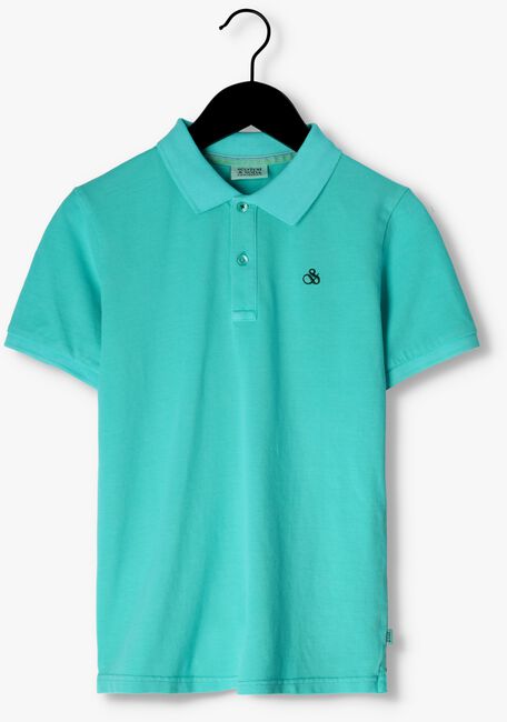 SCOTCH & SODA Polo GARMENT DYED SHORT SLEEVED PIQUE POLO Turquoise - large
