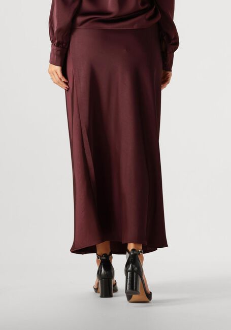 NEO NOIR Jupe maxi VICKY HEAVY SATEEN SKIRT Bordeaux - large