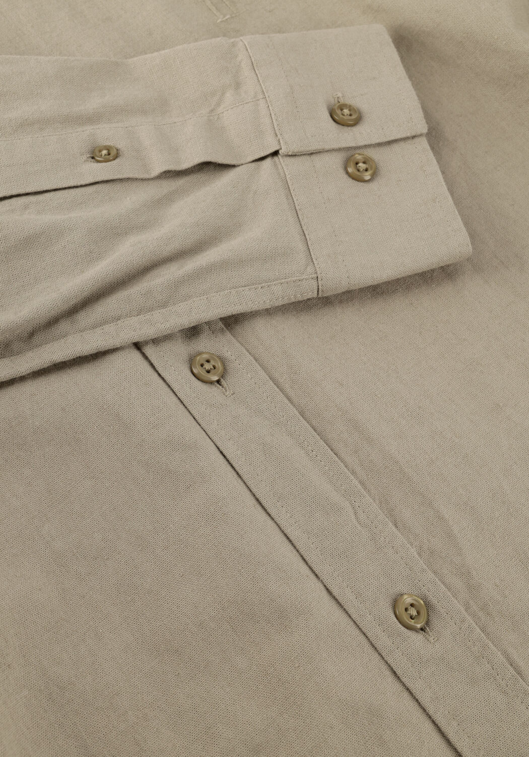 LES DEUX Chemise d&eacute;contract&eacute; KONRAD COTTON LINEN SHIRT en vert - large