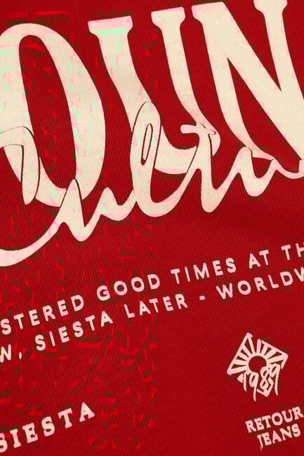 Rode RETOUR Sweater MARIJN - large