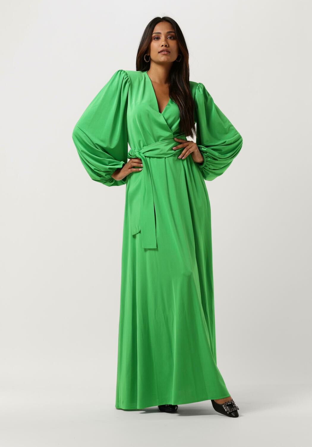 Groene ACCESS Maxi jurk W2 3325 307 Omoda
