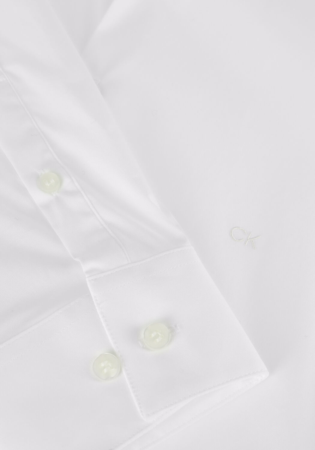 CALVIN KLEIN Chemise classique POPLIN STRETCH SLIM SHIRT en blanc - large