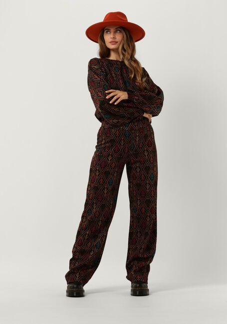 REFINED DEPARTMENT Pantalon évasé ABBA en noir - large