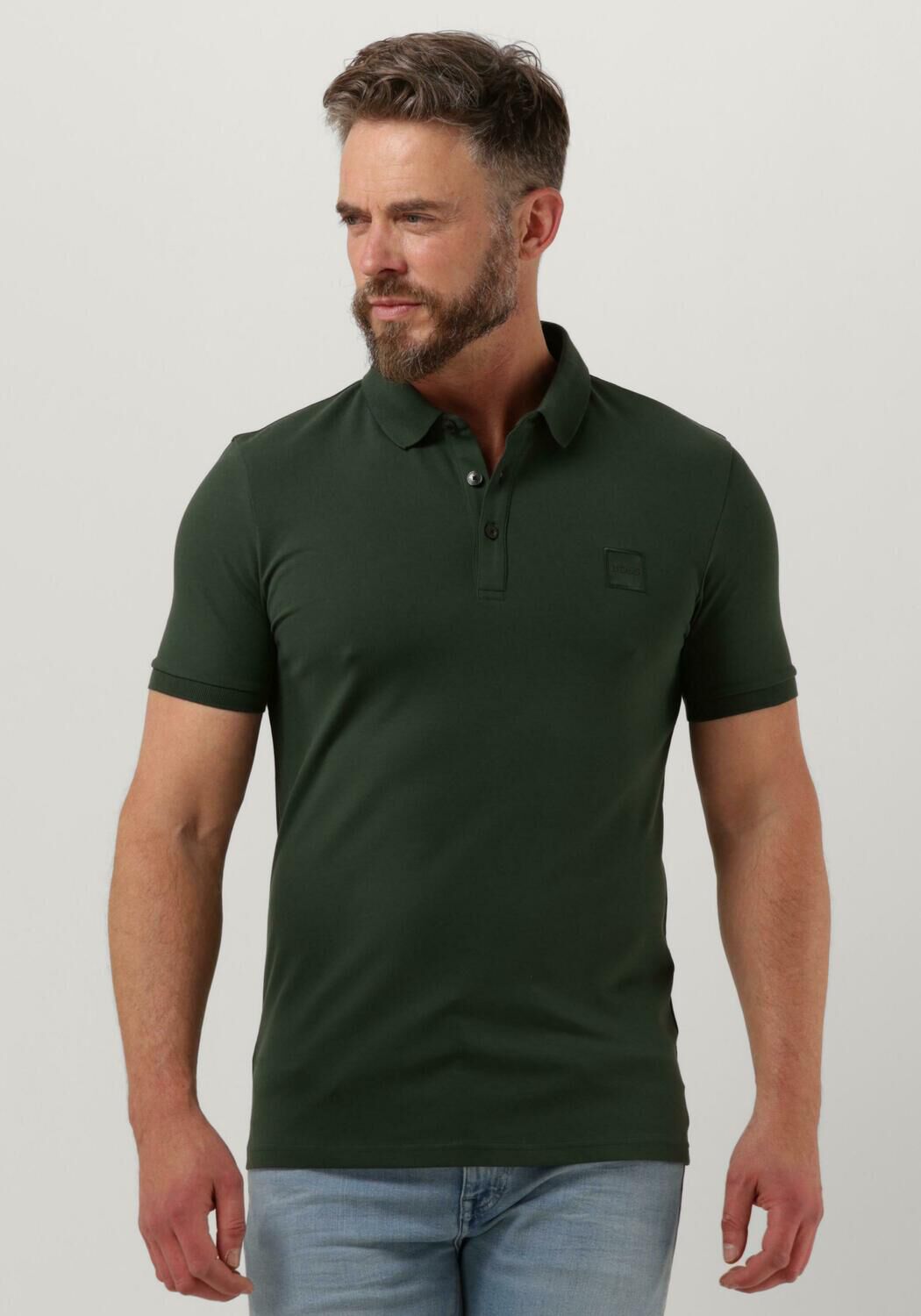 Donkergroene polo clearance