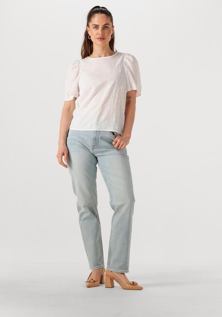Witte OBJECT Top OBJILLY S/S RE O-NECK TOP 138 - large