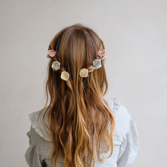 Beige Mimi & Lula Haaraccessoires MINI SHELL CLAW CLIPS - large