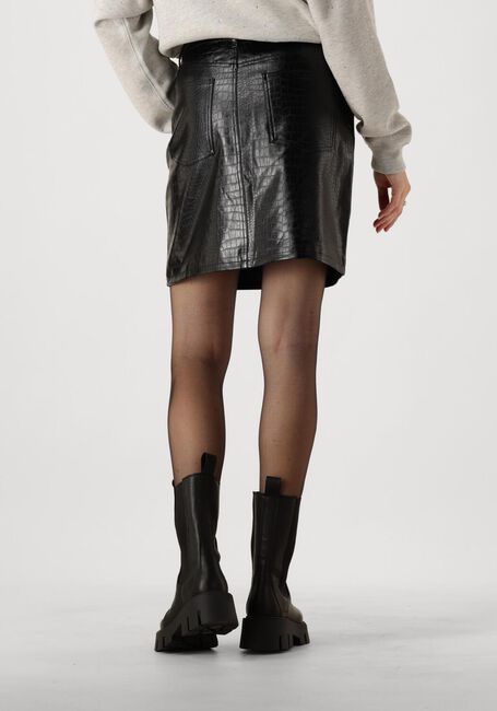 Zwarte CATWALK JUNKIE Minirok SHORT TEXTURED VEGAN LEATHER SKIRT - large