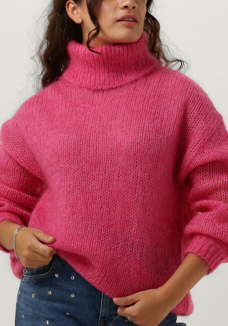 Fuchsia Y.A.S. Coltrui YASLAMBI LS KNIT ROLLNECK PULLOVER S. - large