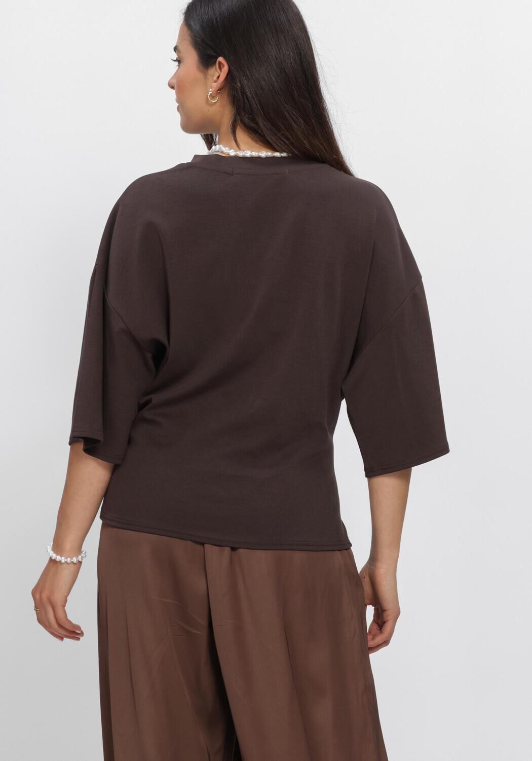 SECOND FEMALE Haut MISSOURI TEE en marron - large