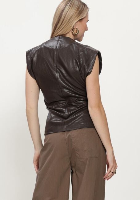 CO'COUTURE 35958 GITTCC PLEAT TOP Hauts & T-shirts en marron - large