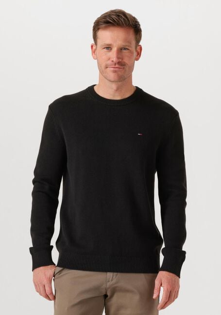 TOMMY JEANS Pull TJM SLIM ESS SWEATER EXTS en noir - large
