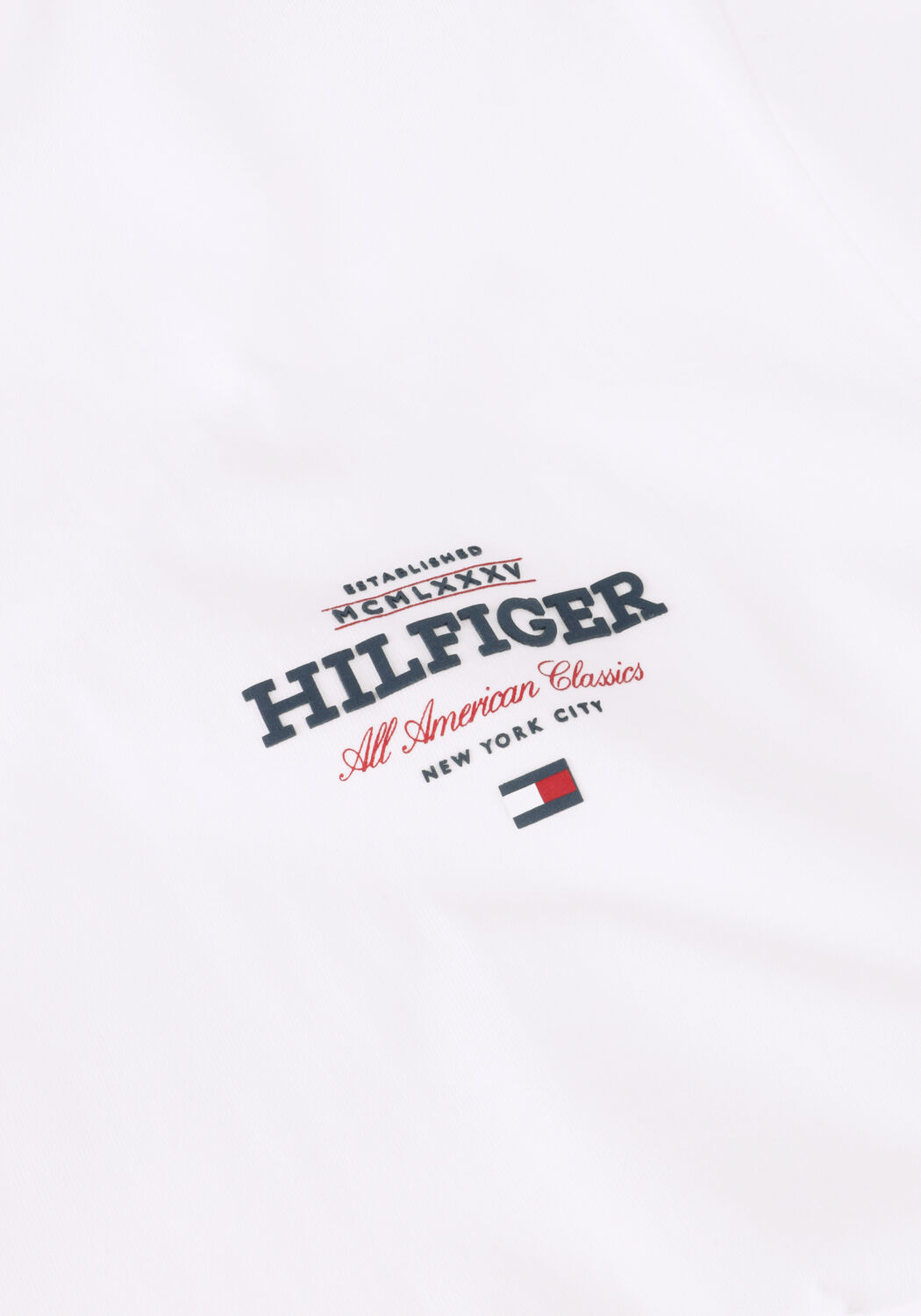 Witte TOMMY HILFIGER T-shirt MONOTYPE ALL AMERICAN TEE - large