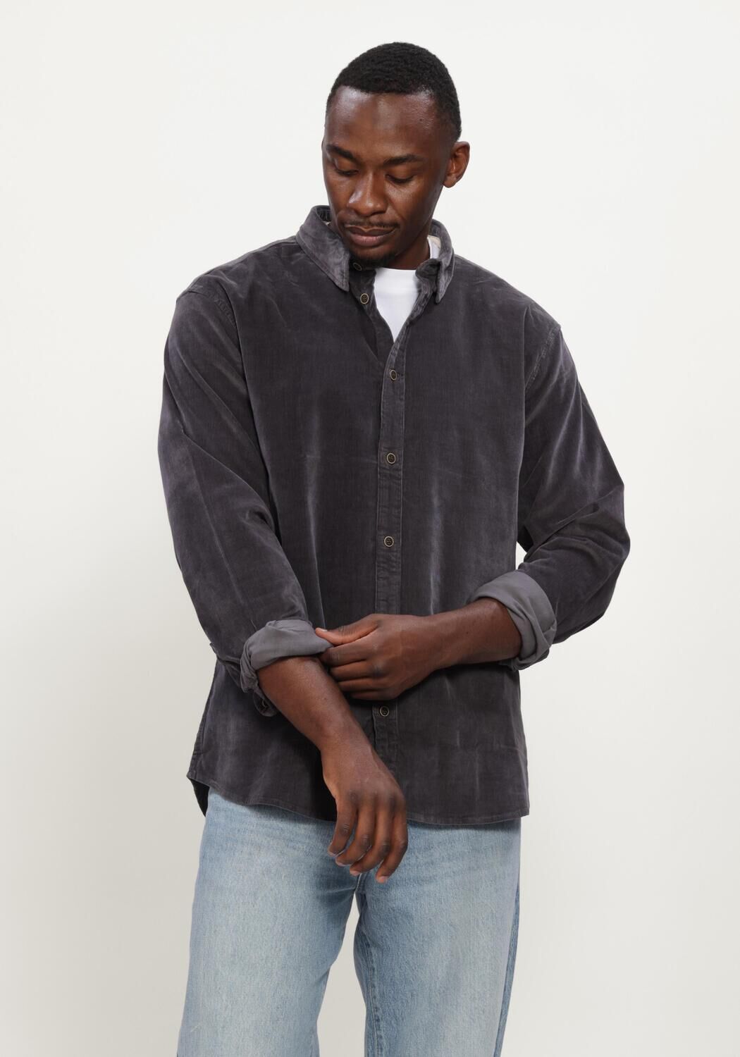 ANERKJENDT Overshirt AKLEIF SOLID CORD SHIRT - large