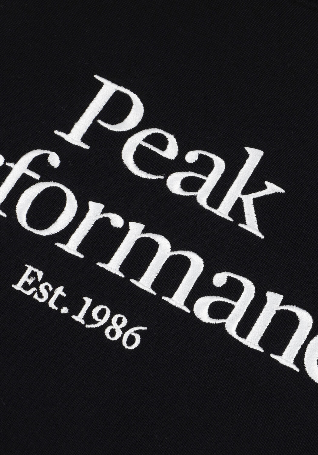 PEAK PERFORMANCE Pull M ORIGINAL CREW en noir - large