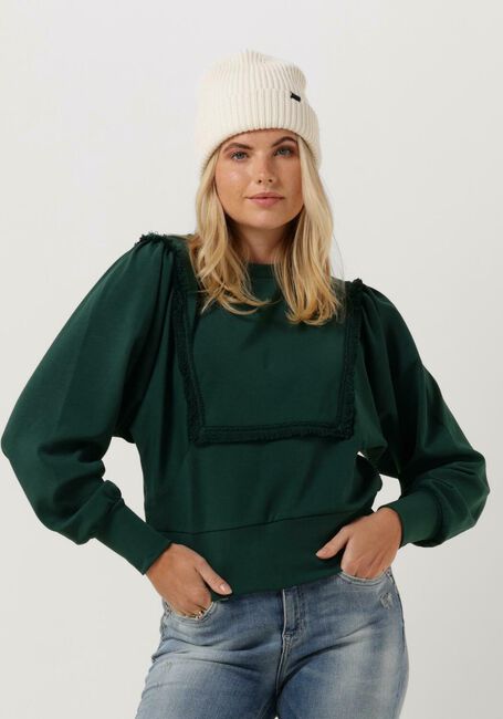 SCOTCH & SODA Chandail FRINGE TAPE OVERSIZED RAGLAN SLEEVED SWEATER en vert - large