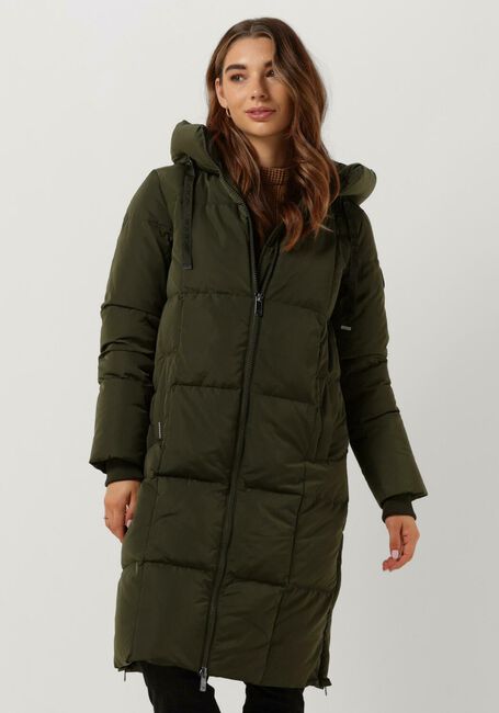 MOS MOSH Veste matelassé NOVA SQUARE DOWN COAT Vert foncé - large