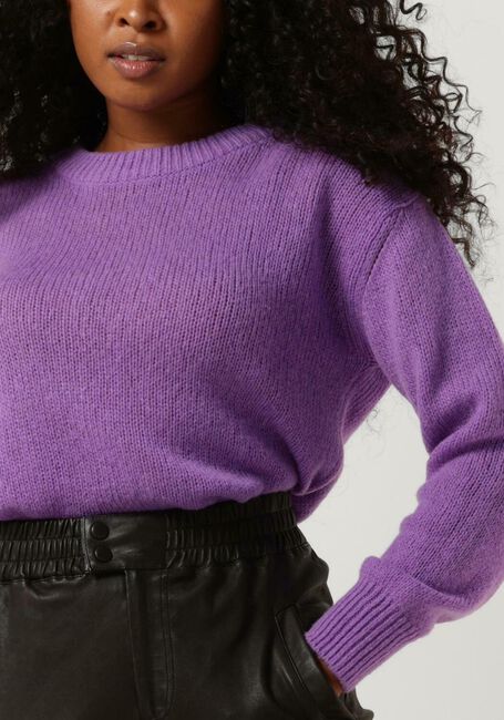 Paarse VANESSA BRUNO Trui VINCA PULL COL MONTANT - large