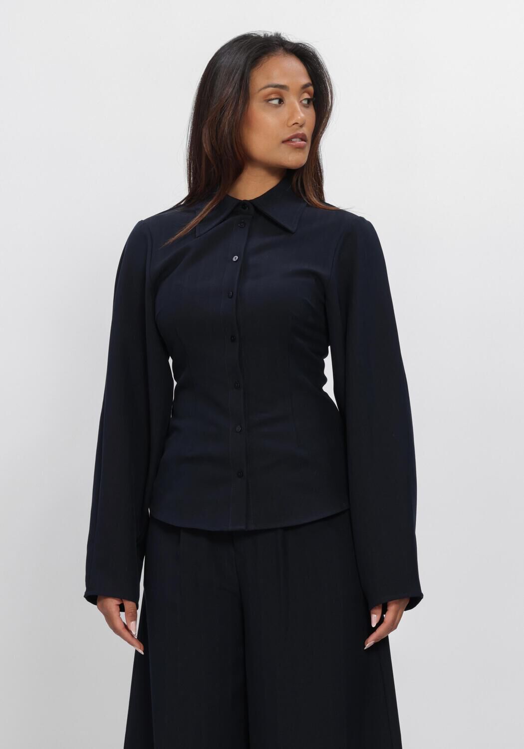 Donkerblauwe AMAYA AMSTERDAM  LOUI BLOUSE - large