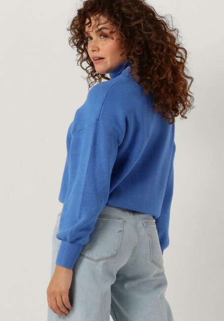 MSCH COPENHAGEN Col roul&eacute; MSCHMAGNEA RACHELLE RIB PULLOVER Bleu clair - large