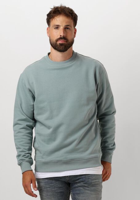 PURE PATH Chandail LOOSE FIT SWEATERS CREWNECK308 en bleu - large