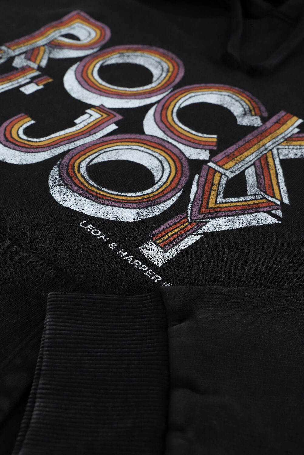 LEON & HARPER Pull SEQOIA JC55 JOY en gris - large