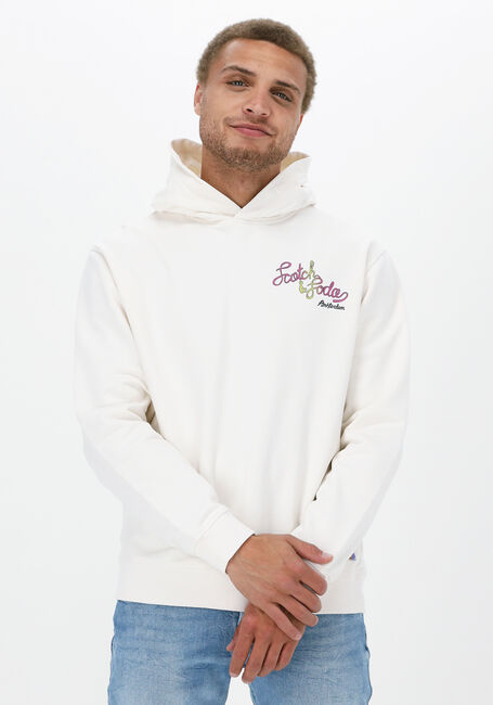 SCOTCH & SODA Chandail REGULAR FIT LOGO ARTWORK HOODIE en blanc - large