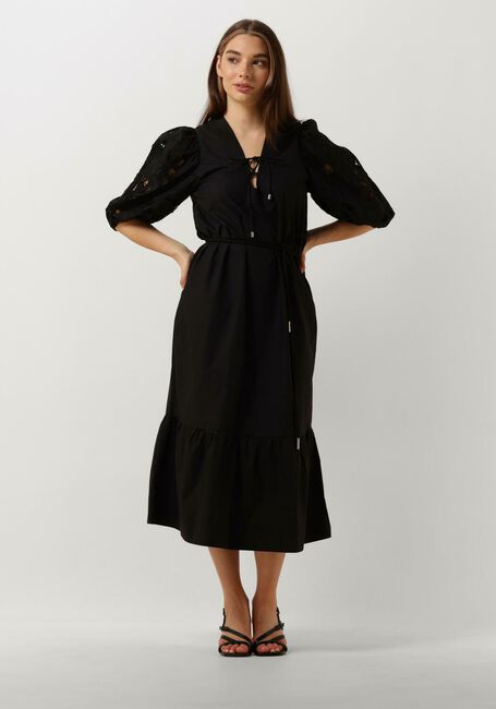 SCARLETT POPPIES Robe midi ISTANBUL en noir - large