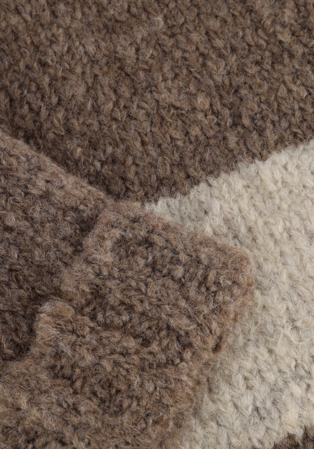 PENN & INK Pull 225 JUMPER STRIPE en marron - large