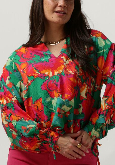 Roze MINUS  THILDA V-NECK BLOUSE - large