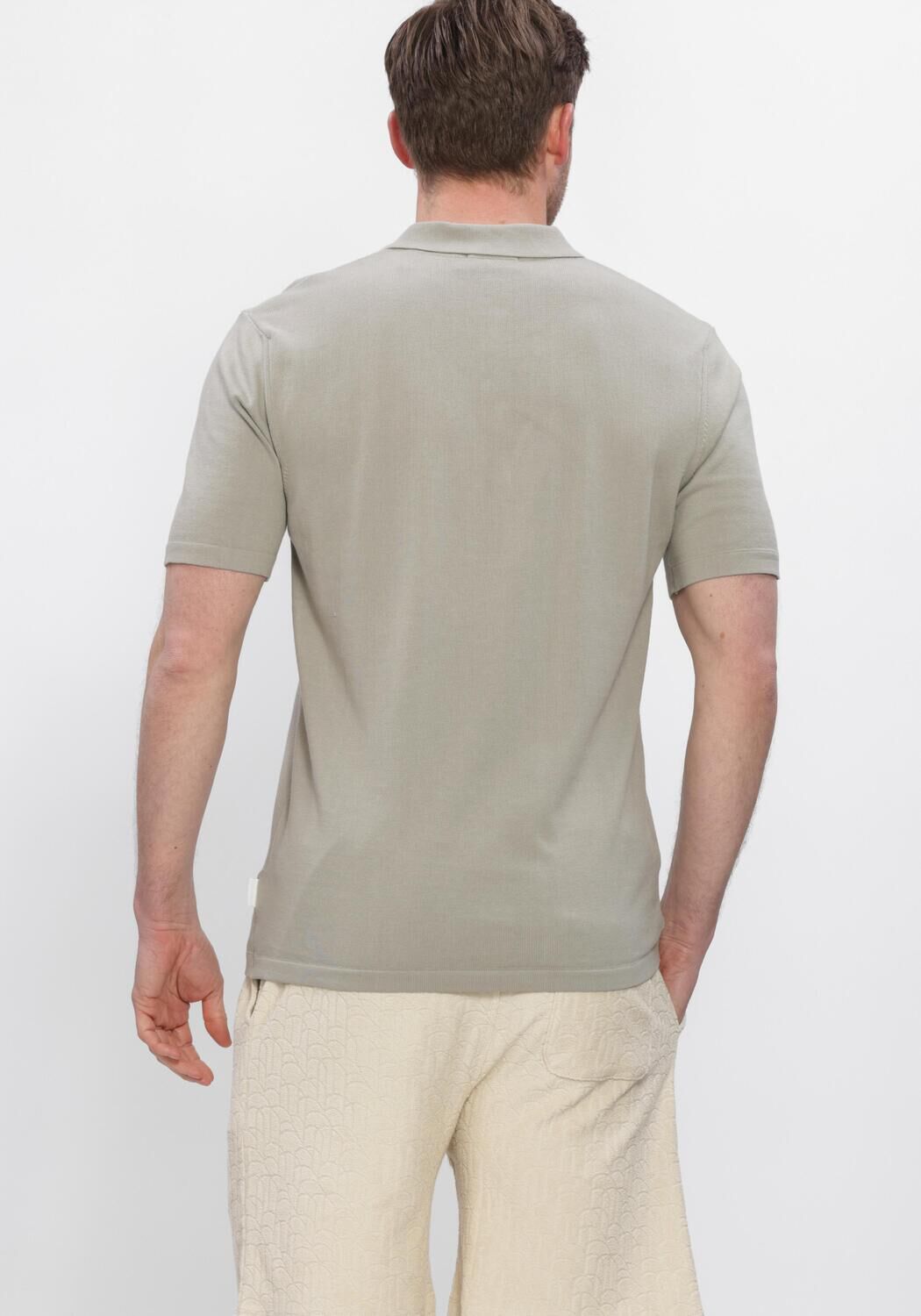 THE GOODPEOPLE Polo PLAN en beige - large